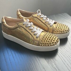 Christian Louboutin Vieira Spikes Orlato Flat Sneakers Size EU 38, US 7.5